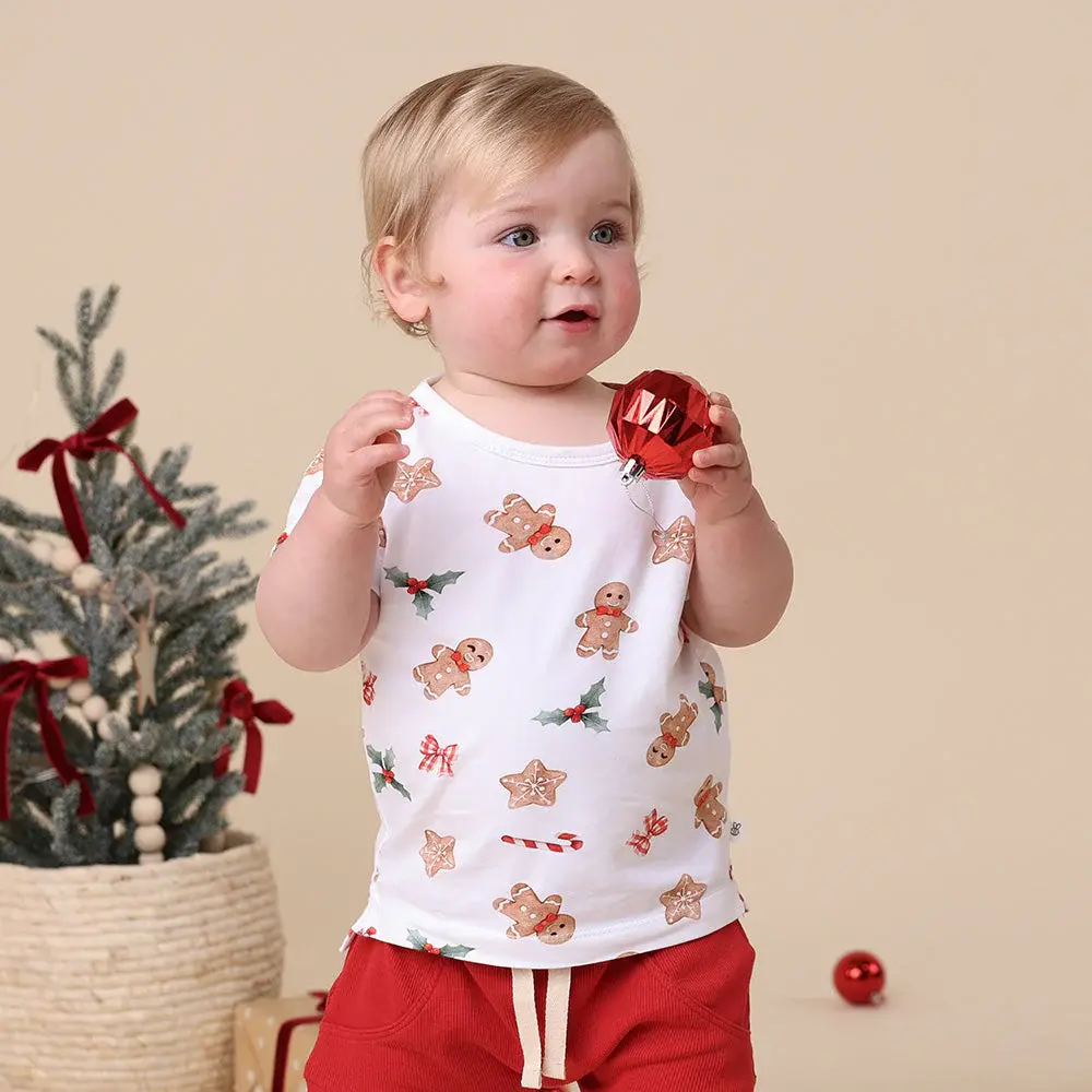 Snuggle Hunny Kids Snuggle Hunny Gingerbread Organic T-Shirt