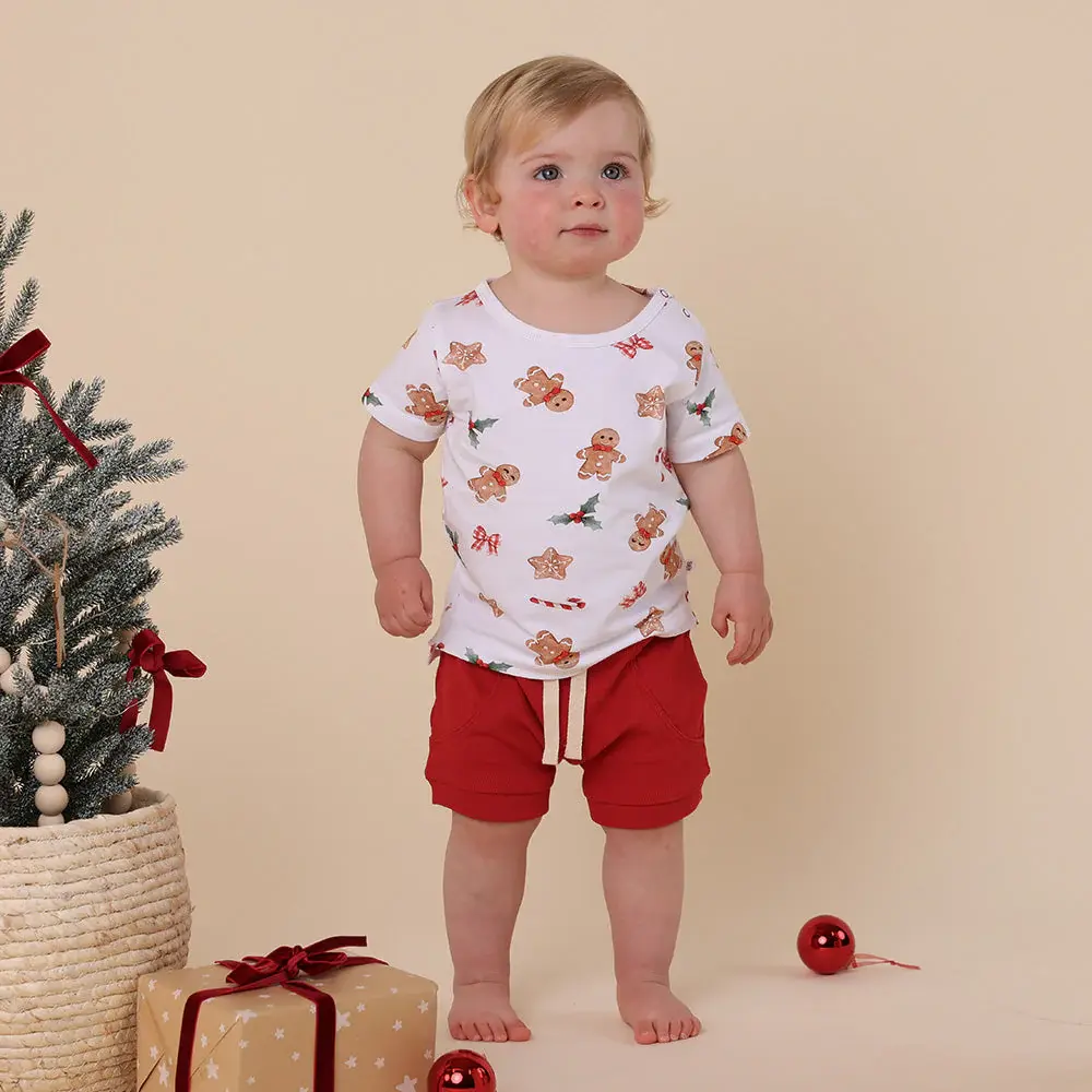 Snuggle Hunny Kids Snuggle Hunny Gingerbread Organic T-Shirt