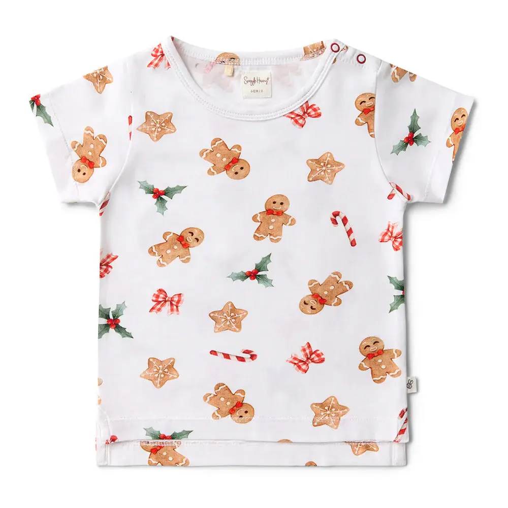 Snuggle Hunny Kids Snuggle Hunny Gingerbread Organic T-Shirt