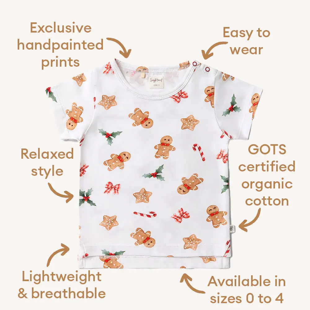 Snuggle Hunny Kids Snuggle Hunny Gingerbread Organic T-Shirt