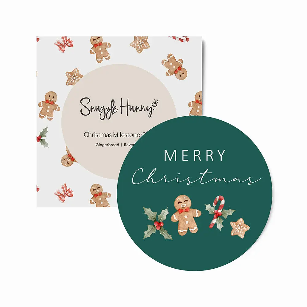 Snuggle Hunny Kids Snuggle Hunny Gingerbread Reversible Single Milestone Card