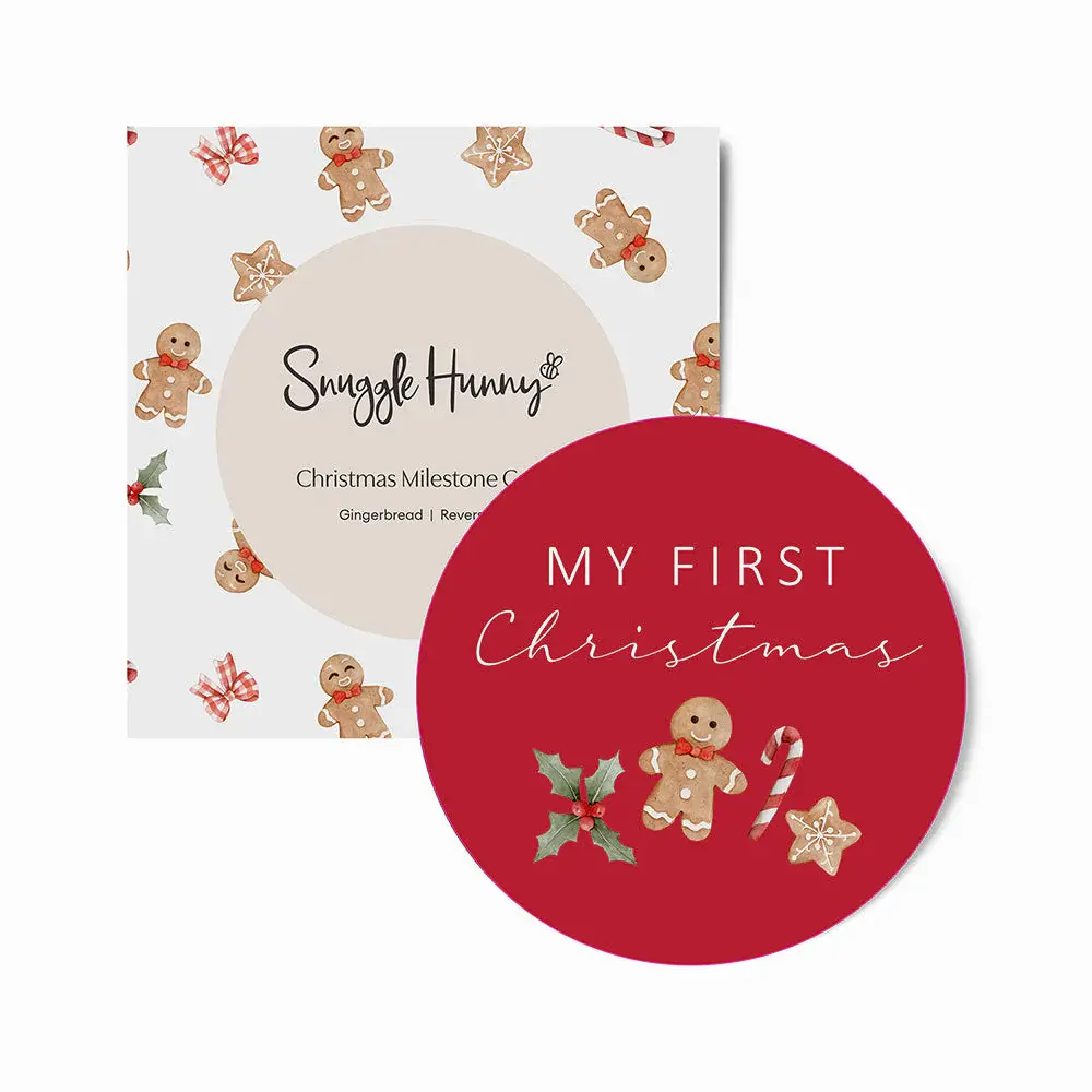 Snuggle Hunny Kids Snuggle Hunny Gingerbread Reversible Single Milestone Card