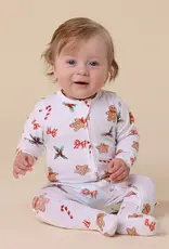 Snuggle Hunny Kids Snuggle Hunny Gingerbread Organic Snuggle Sleepsuit Zip Footie
