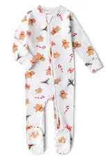Snuggle Hunny Kids Snuggle Hunny Gingerbread Organic Snuggle Sleepsuit Zip Footie