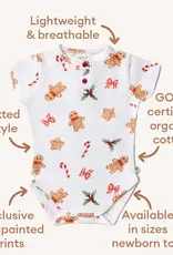 Snuggle Hunny Kids Snuggle Hunny Gingerbread Short Sleeve Organic Bodysuit