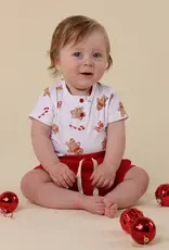 Snuggle Hunny Kids Snuggle Hunny Gingerbread Short Sleeve Organic Bodysuit
