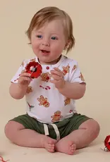 Snuggle Hunny Kids Snuggle Hunny Gingerbread Short Sleeve Organic Bodysuit