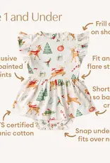 Snuggle Hunny Kids Snuggle Hunny Prancer & Friends Short Sleeve Organic Dress