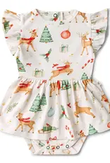 Snuggle Hunny Kids Snuggle Hunny Prancer & Friends Short Sleeve Organic Dress