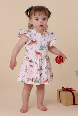 Snuggle Hunny Kids Snuggle Hunny Prancer & Friends Short Sleeve Organic Dress