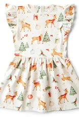 Snuggle Hunny Kids Snuggle Hunny Prancer & Friends Short Sleeve Organic Dress