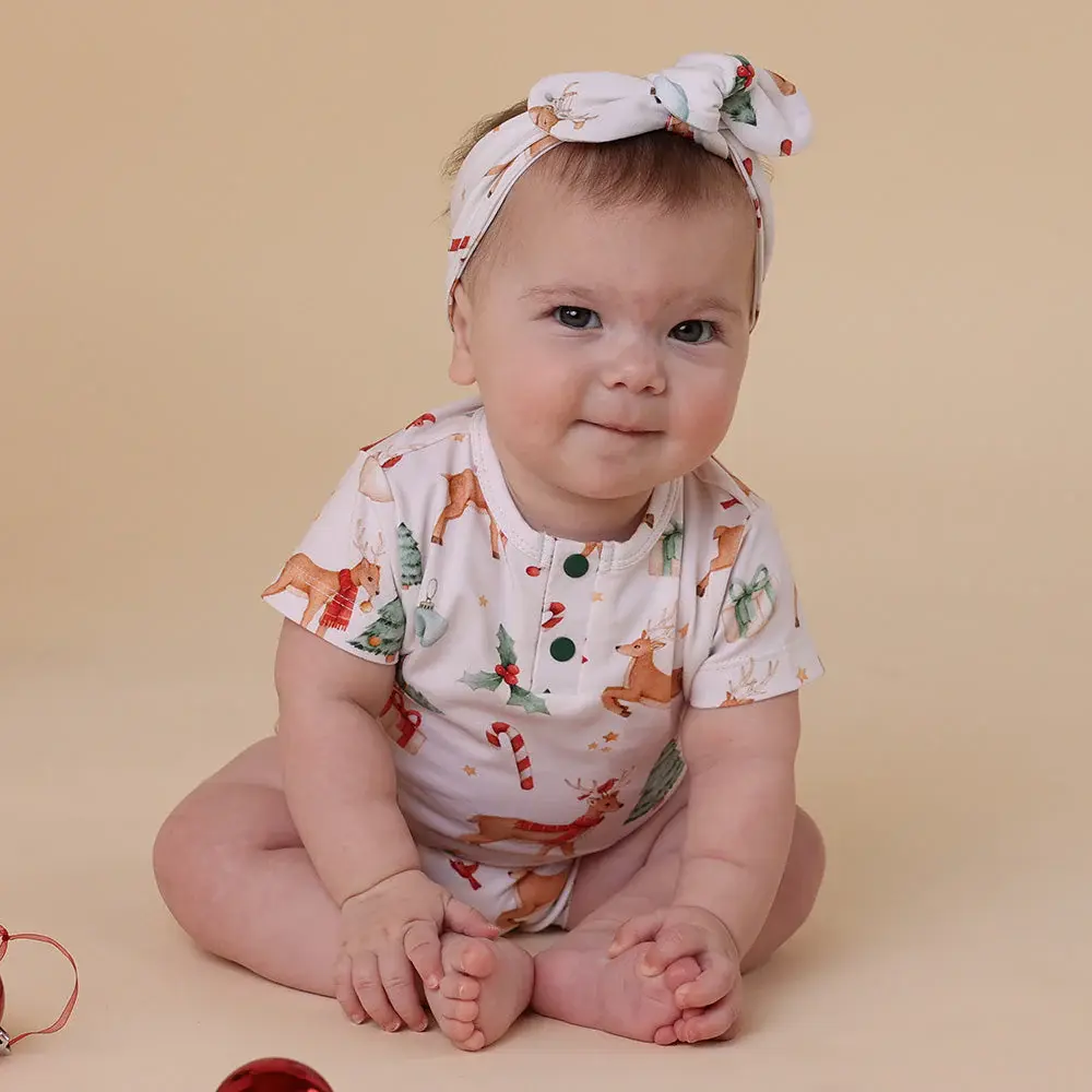 Snuggle Hunny Kids Snuggle Hunny Prancer & Friends Short Sleeve Organic Bodysuit