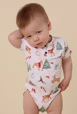 Snuggle Hunny Kids Snuggle Hunny Prancer & Friends Short Sleeve Organic Bodysuit