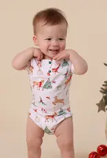 Snuggle Hunny Kids Snuggle Hunny Prancer & Friends Short Sleeve Organic Bodysuit