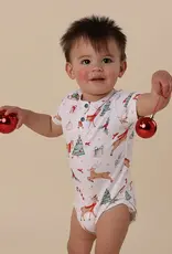 Snuggle Hunny Kids Snuggle Hunny Prancer & Friends Short Sleeve Organic Bodysuit