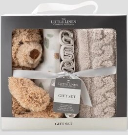 Little Linen Little Linen Boxed Gift Set Willow Bear