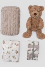 Little Linen Little Linen Boxed Gift Set Willow Bear