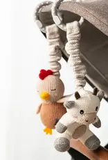Living Textiles Living Textiles 2pk Stroller Toy Cow & Chicken