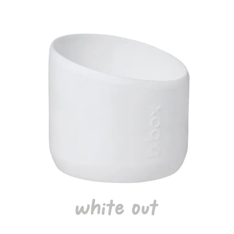 B.Box b.box 1L Insulated Flip Top Drink Bottle Bumper - White Out