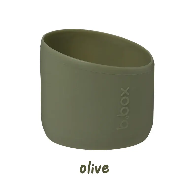 B.Box b.box 1L Insulated Flip Top Drink Bottle Bumper - Olive