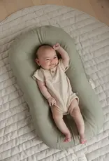 Linen Label Linen Label Baby Lounger Nest + Gingham Linen Cover | Soft Sage