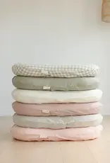 Linen Label Linen Label Baby Lounger Nest + Gingham Linen Cover | Soft Sage