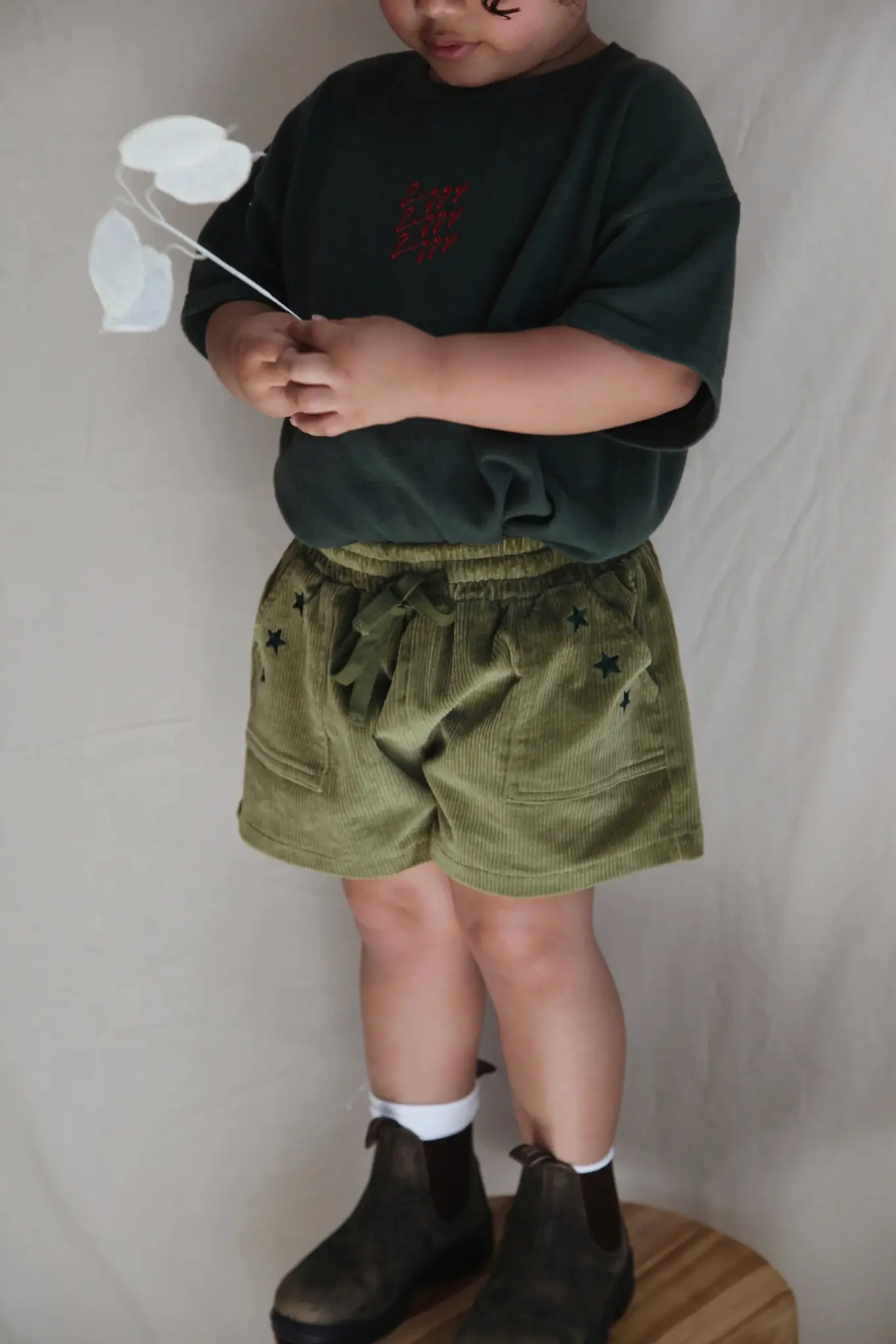 Ziggy Lou Ziggy Lou Cord Shorts Evergreen