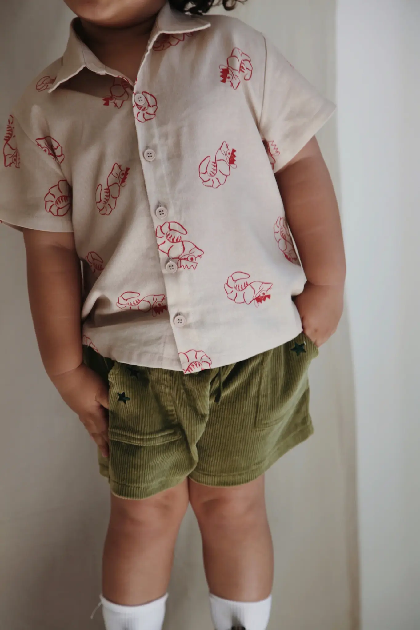 Ziggy Lou Ziggy Lou Cord Shorts Evergreen