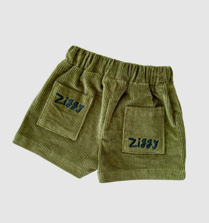 Ziggy Lou Ziggy Lou Cord Shorts Evergreen