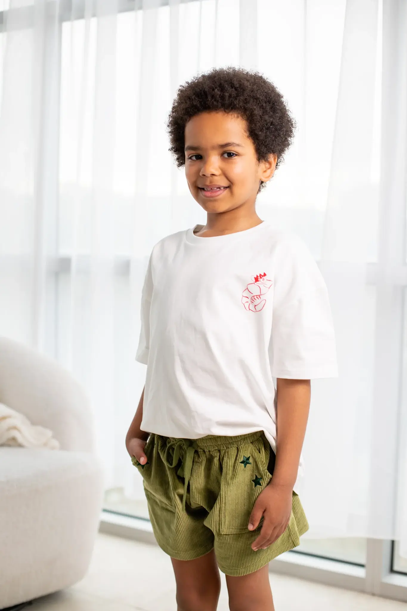 Ziggy Lou Ziggy Lou Cord Shorts Evergreen