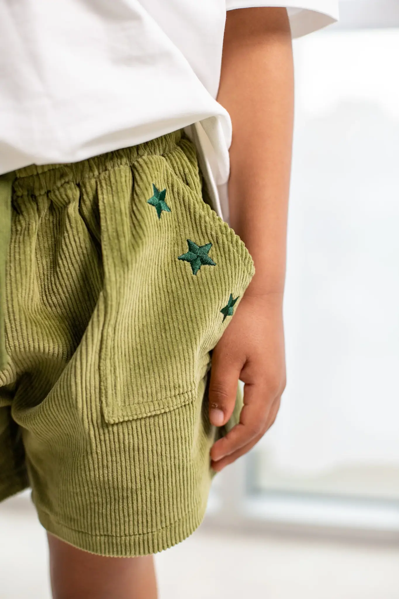 Ziggy Lou Ziggy Lou Cord Shorts Evergreen