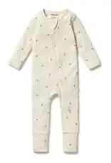 Wilson & Frenchie Wilson and Frenchy Bee Mine Organic Zipsuit with Feet