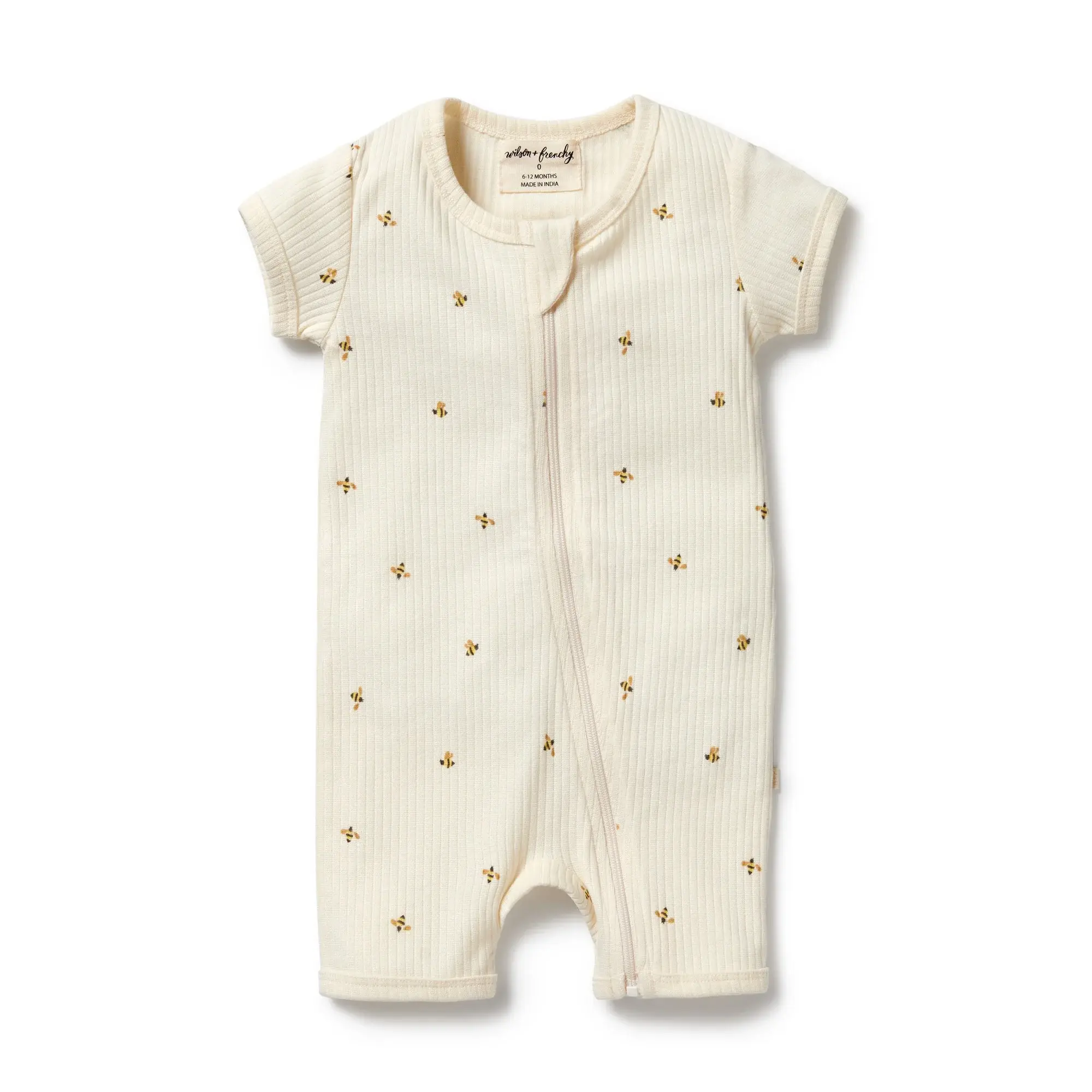 Wilson & Frenchie Wilson and Frenchy Bee Mine Organic Boyleg Zipsuit