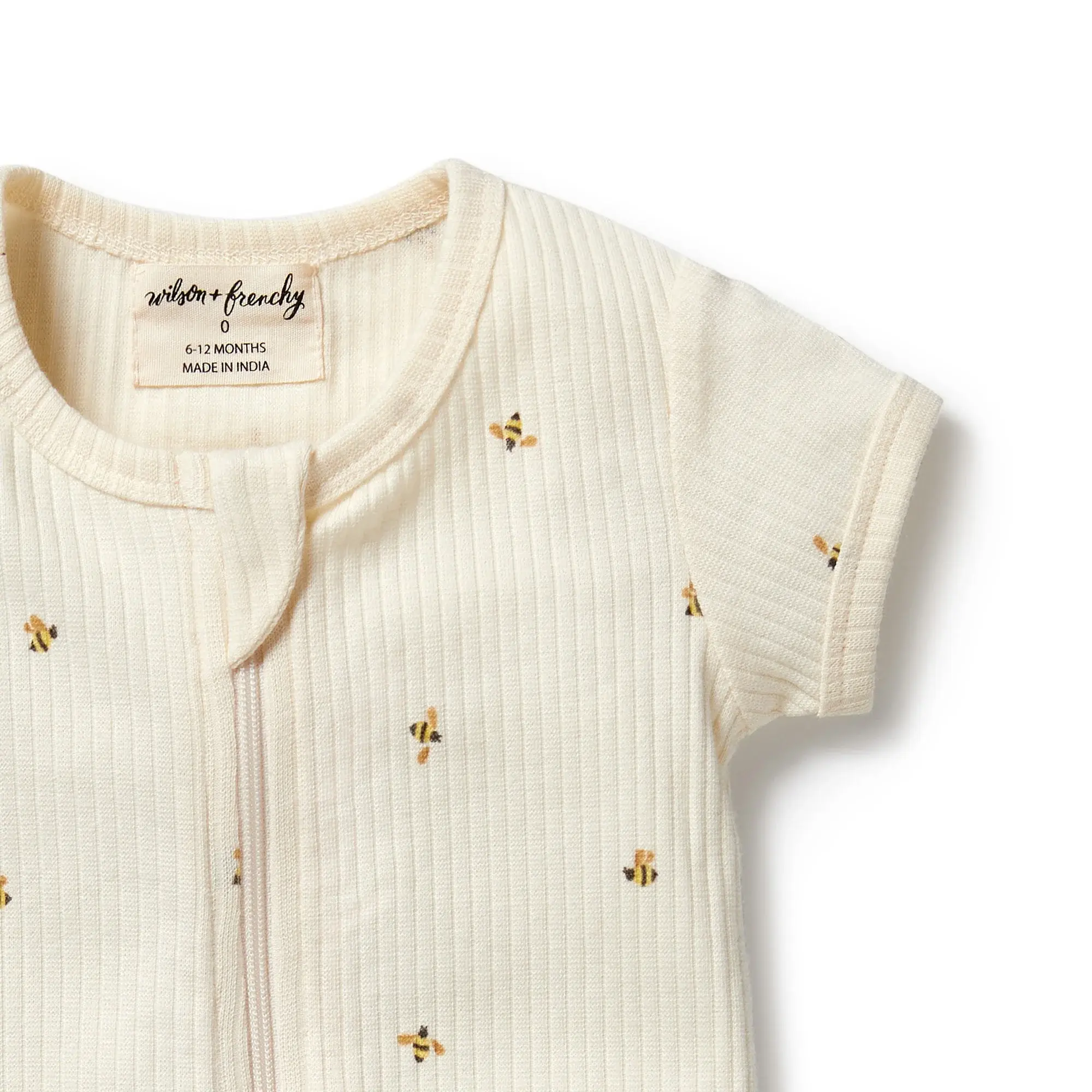 Wilson & Frenchie Wilson and Frenchy Bee Mine Organic Boyleg Zipsuit