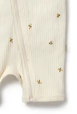 Wilson & Frenchie Wilson and Frenchy Bee Mine Organic Boyleg Zipsuit