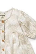 Wilson & Frenchie Wilson and Frenchy Daisy Bloom Organic Button Dress