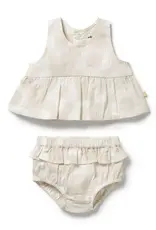 Wilson & Frenchie Wilson and Frenchy Daisy Bloom Organic Ruffle Set