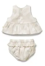 Wilson & Frenchie Wilson and Frenchy Daisy Bloom Organic Ruffle Set