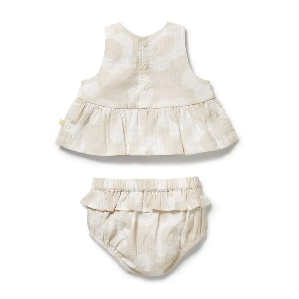 Wilson & Frenchie Wilson and Frenchy Daisy Bloom Organic Ruffle Set