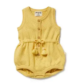 Wilson & Frenchy Wilson and Frenchy Sunny Sorbet Organic Knitted Tie Bodysuit
