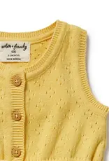 Wilson & Frenchie Wilson and Frenchy Sunny Sorbet Organic Knitted Tie Bodysuit