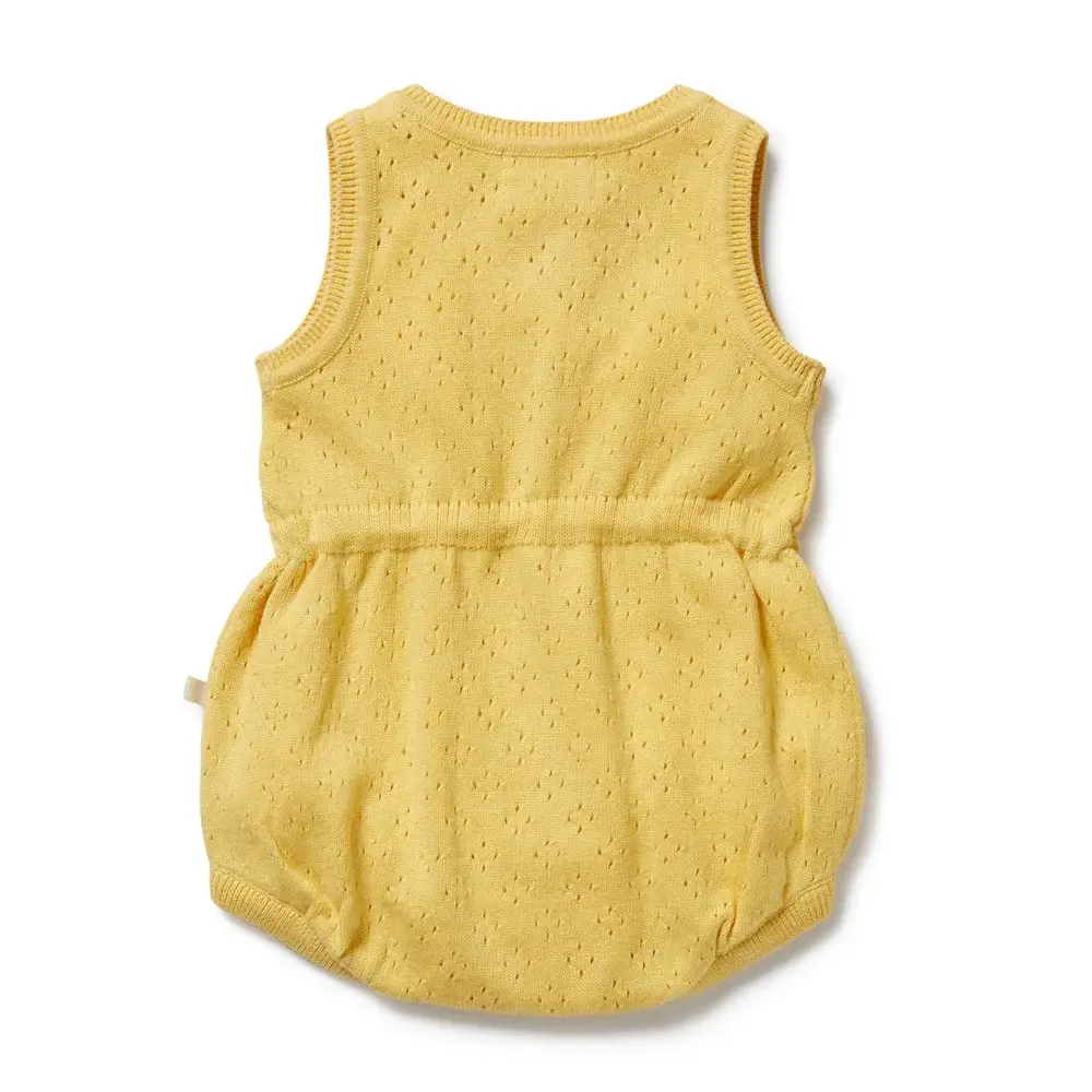 Wilson & Frenchie Wilson and Frenchy Sunny Sorbet Organic Knitted Tie Bodysuit