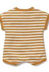 Wilson & Frenchie Wilson and Frenchy Golden Wave Stripe Organic Knitted Growsuit