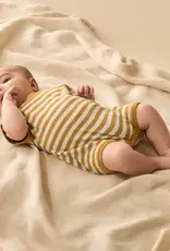 Wilson & Frenchie Wilson and Frenchy Golden Wave Stripe Organic Knitted Growsuit