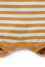 Wilson & Frenchy Wilson and Frenchy Golden Wave Stripe Organic Knitted Growsuit