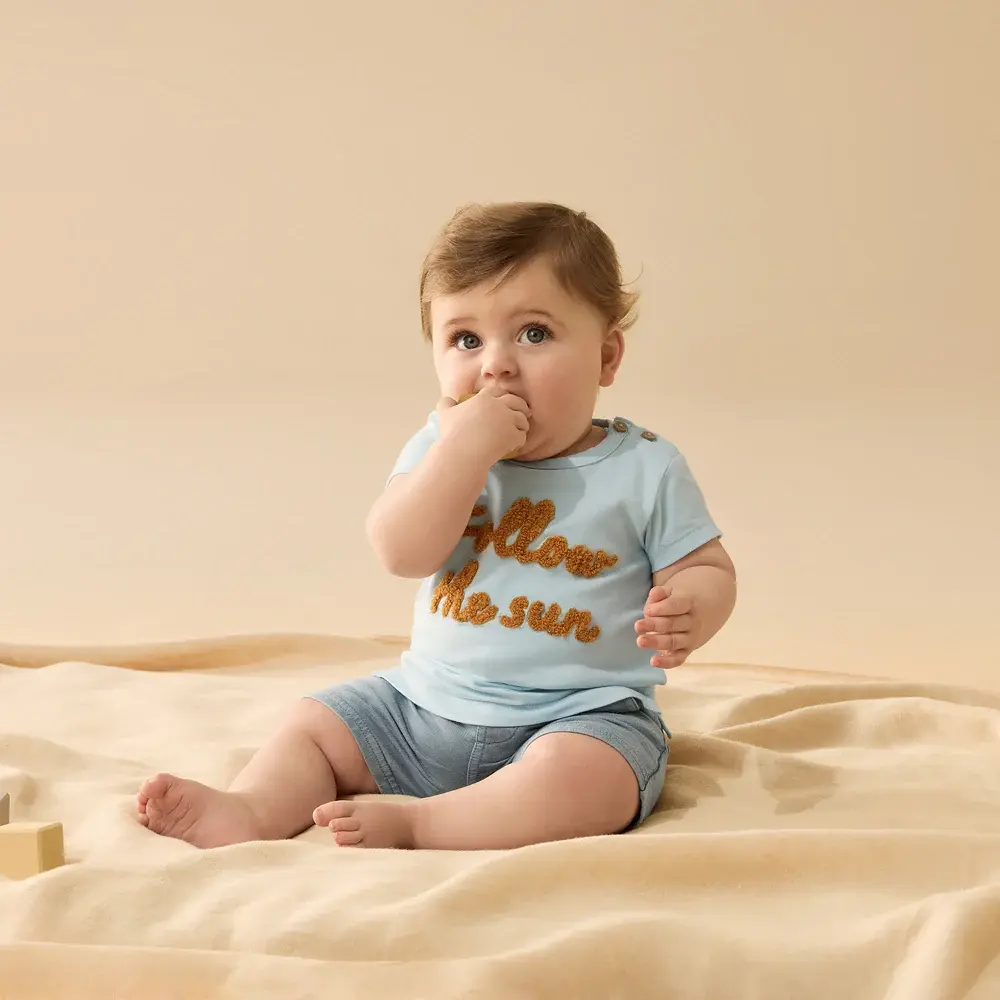 Wilson & Frenchie Wilson and Frenchy Follow the Sun Organic Tee