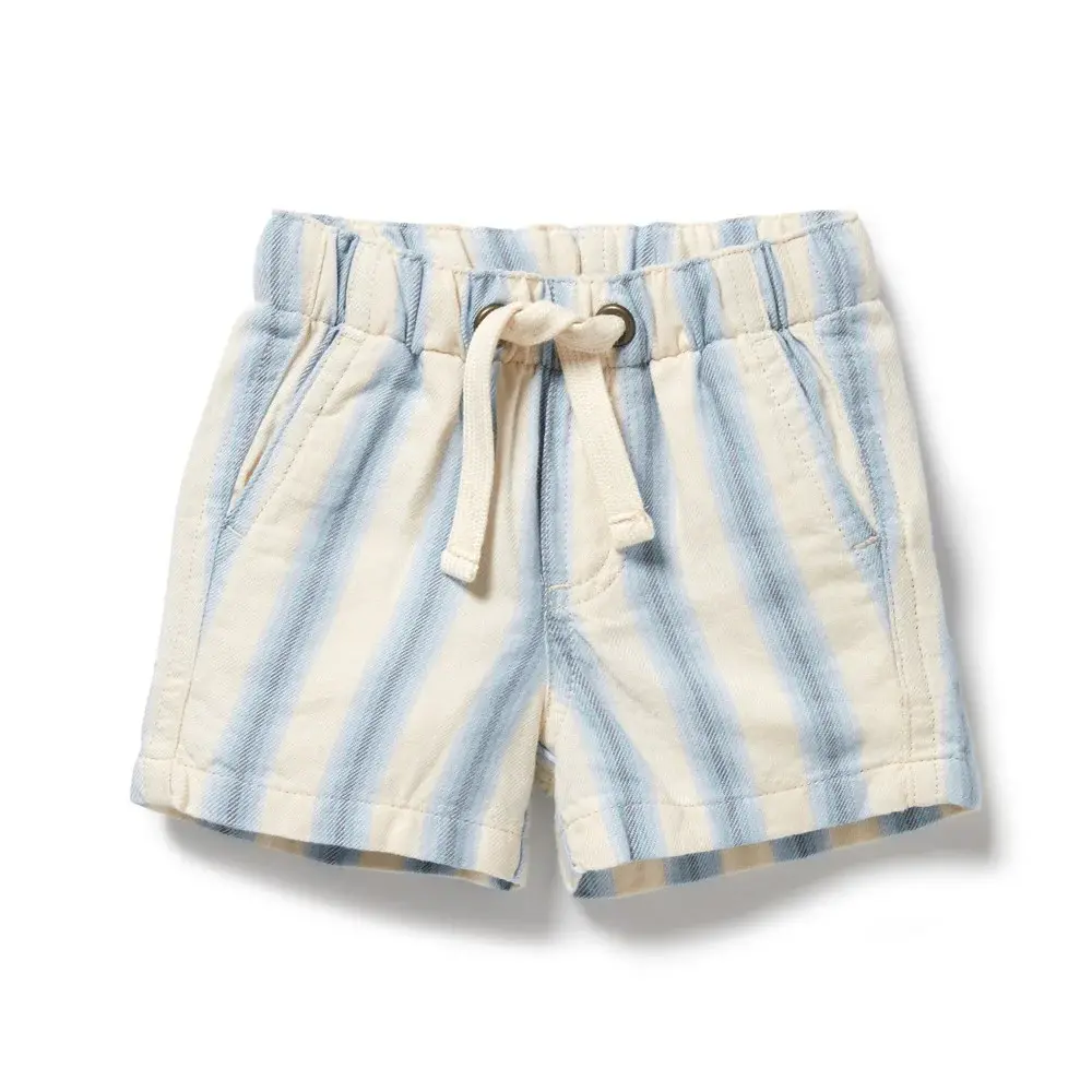 Wilson & Frenchie Wilson and Frenchy Deep Blue Stripe Organic Short