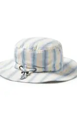 Wilson & Frenchie Wilson and Frenchy Deep Blue Stripe Organic Sun Hat