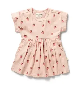 Wilson & Frenchie Wilson and Frenchy Strawberry Kisses Organic Dress