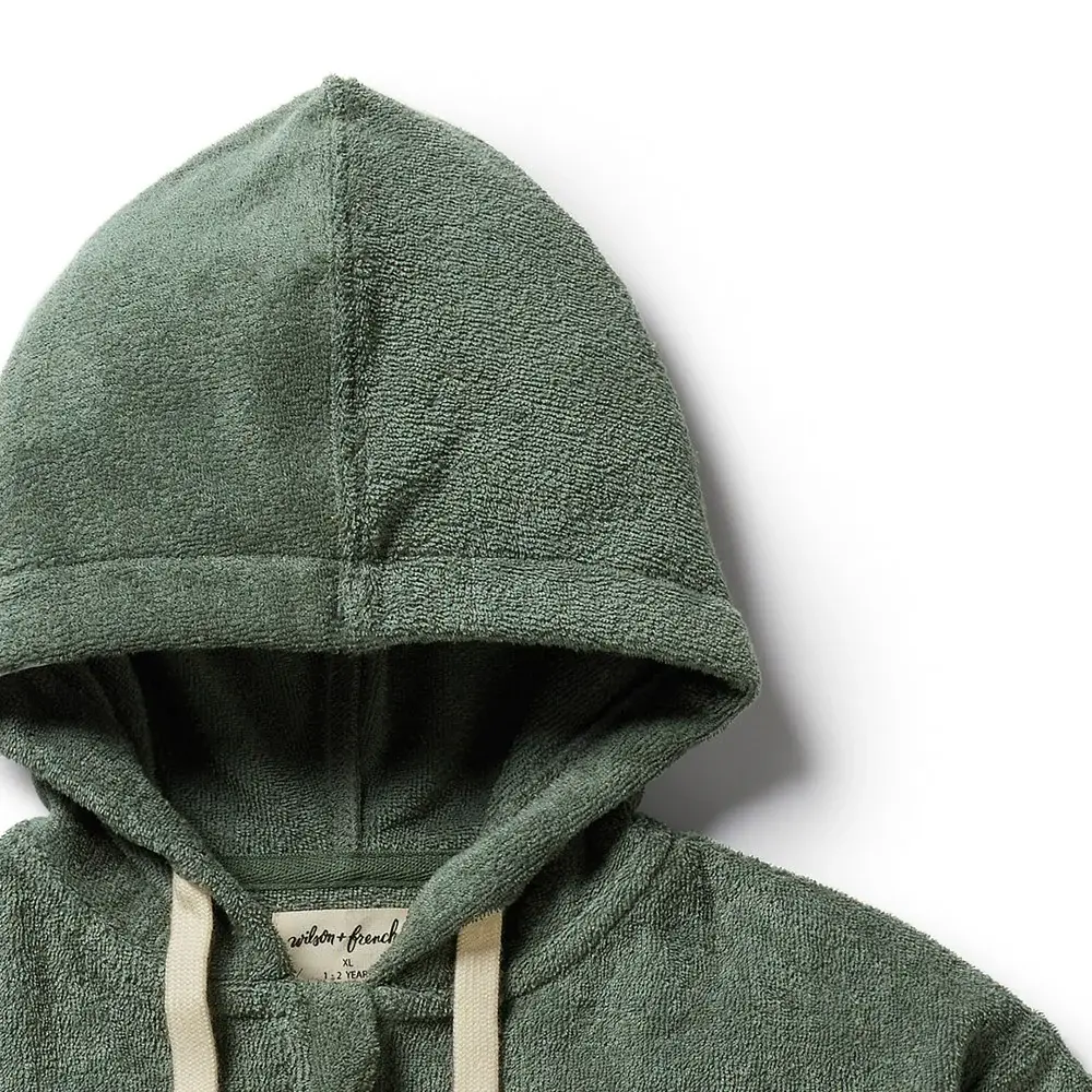 Wilson & Frenchie Wilson and Frenchy Moss Organic Terry Hooded Towel